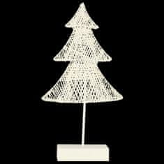 WOWO Álló karácsonyfa LED-díszítéssel 39cm - meleg sárga, elemmel működik