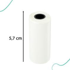 WOWO Öntapadó hőpapír tekercs mini nyomtatóhoz 5,7 cm x 4,5 m - 5 darabos csomag