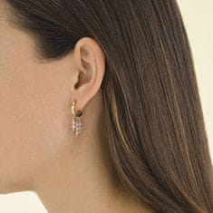 Rosefield Dekoratív aranyozott karika fülbevaló medálokkal Essentials JEBHG-J816