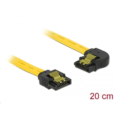 DELOCK 6 Gb/s sebességet biztosító SATA-kábel egyenes csatlakozódugóval > balra néző SATA-csatlakozó (83958) (delock-83958)