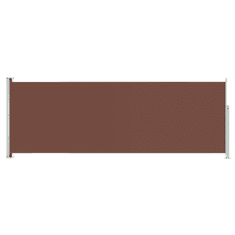 Vidaxl barna behúzható oldalsó terasznapellenző 220 x 600 cm (317981)