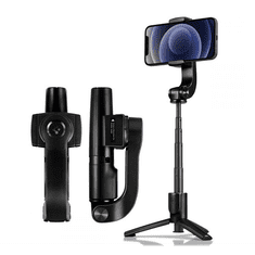 Spigen S610W állvány (Bluetooth vezerlő gomb, selfiebot, 50cm magas, 90°-ban forgatható, gimbal mód) FEKETE (S610W) (S610W)