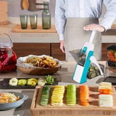 Netscroll Kézreálló és biztonságos gyümölcs- és zöldségvágó és -aprító, kiváló konyhai eszköz zöldségek vágásához, INGYENES e-könyv receptekkel, vágja a zöldségeket mint egy profi, VegetableChopper