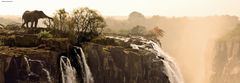 Heye Panoráma puzzle Elefánt (Victoria Falls, Zambia) 1000 db