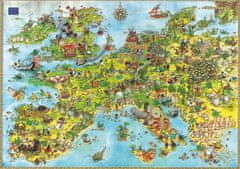 Heye Puzzle Dragons - Európa térképe 4000 darab