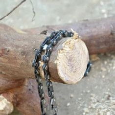 Vixson Hordozható kézi láncfűrész, minőségi kötélfűrész, 11 szemes láncfűrész lánc, kompakt kézi fűrész túlélő felszereléshez (1 láncfűrész + 1 táska) | TREKSAW