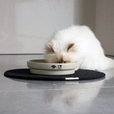 EBI D&D I LOVE HAPPY CATS Sue Kerámia tál lassú evéshez macskáknak 750ml - 20x20x4,5cm fehér