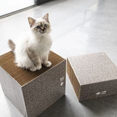 EBI D&D I LOVE HAPPY CATS FREYA Macskakaparó kartonból cicáknak L 30x30x30cm blokk