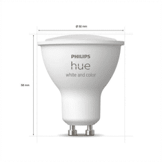 PHILIPS Hue White and Color Ambiance LED fényforrás GU10 5.7W 2db/cs (929001953112) (929001953112)