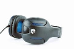 Gembird GHS-04 Gaming - Játékos fejhallgató mikrofonnal, fekete és kék színben