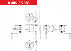 Dragon Winch Hordozható csörlő szíjjal, Dragon Winch DWK 35 VC házzal 1588 kg, 10 m-es meghosszabbítás