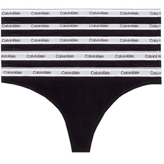Calvin Klein 5 PACK - női tanga PLUS SIZE QD5221E-UB1-plus-size