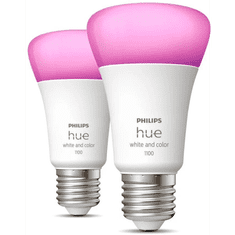 PHILIPS Hue White and Color Ambiance LED fényforrás E27 9W 2db/cs (929002468802) (929002468802)