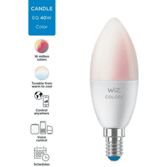 WiZ WiFi BLE RGB LED fényforrás E14 4.9W (929002448833) (929002448833)