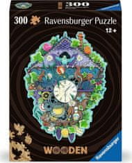 Ravensburger Fa vázlatos puzzle Kakukkos óra 300 darab