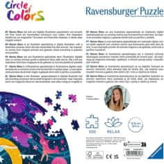 Ravensburger Kerek puzzle Színek köre: Álmok 500 db