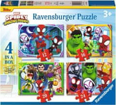 Ravensburger Puzzle Spidey és csodálatos barátai 4 az 1-ben (12, 16, 20, 24 darab)