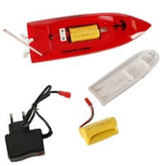 WOWO RC 4CH Mini CP802 távirányítós csónak - piros