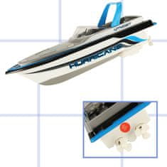WOWO RC Mini Hurricane 2,4 GHz-es távirányítós csónak - kék, 13 cm