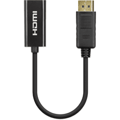 Manhattan 153713 csatlakozó átlakító DisplayPort HDMI Fekete (153713)