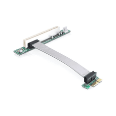 DELOCK Riser Card PCIe x1 -> PCI 32bit 5v flexibles Kabel (41857)