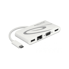 Dockingstation USB3.1/C > LAN/HDMI 4K 30Hz/VGA/USB (87731)