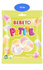 Bebeto  habzselé mályvacukor Petite 60g (12 db-os csomag)
