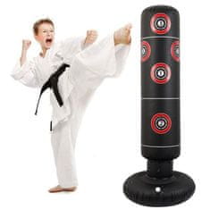 SOLFIT® Felfújható bokszzsák gyereknek és felnőtteknek is, otthoni bokszedzés, edzéshez, bokszoláshoz (1 db felfújható boxzsák) | AIRBOX
