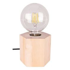 Safako Hexar asztali lámpa E27-es foglalat, 1 izzós, 25W nyír-fekete