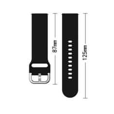 TKG Samsung Galaxy Watch 3 (45 mm) okosóra szíj - Strap - fekete szilikon szíj (szíj szélesség: 22 mm)