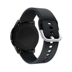 TKG Huawei Watch GT / GT2 / GT2 Pro (46 mm) okosóra szíj - Strap - fekete szilikon szíj (szíj szélesség: 22 mm)