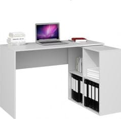 Safako Plus íróasztal, fehér