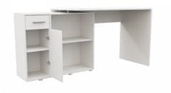 Safako Elena moduláris íróasztal, tárolókkal, matt fehér