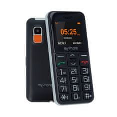myPhone Halo Easy 5902052866632 Single SIM Fekete Hagyományos telefon