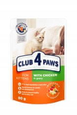 Club4Paws Premium Nedves cicatáp - Csirke mártással 24x80 g