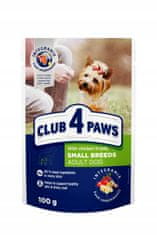 Club4Paws Premium  Kistestű kutyatáp - csirke zselében 24x100g