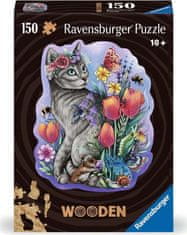 Ravensburger Fa vázlatos puzzle Varázslatos macska 150 darab