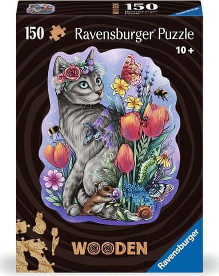 Ravensburger Fa vázlatos puzzle Varázslatos macska 150 darab