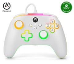 Power A Advantage Lumectra, Xbox Series X|S, Xbox One, PC, RGB Lighting, Fehér, Vezetékes kontroller