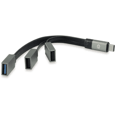 Conceptronic HUBBIES01G hálózati csatlakozó USB 3.2 Gen 2 (3.1 Gen 2) Type-C 5000 Mbit/s Szürke (HUBBIES01G)