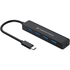 Conceptronic CTC4USB3 hálózati csatlakozó USB 3.2 Gen 1 (3.1 Gen 1) Type-C 5000 Mbit/s Fekete (CTC4USB3)