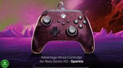 Power A Advantage Wired, Xbox Series X|S, Xbox One, PC, Sparkle, Vezetékes kontroller