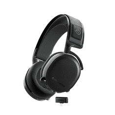SteelSeries Arctis 7+ vezeték nélküli mikrofonos fejhallgató fekete (61470) (steelseries61470)