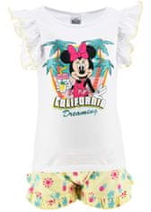 Disney 2-részes nyári póló és short szett Minnie egér vanília szín 3 év (98 cm)