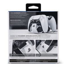Power A Twin Charging Station, PlayStation 5, DualSense, Fekete-Fehér, Kontroller töltőállomás