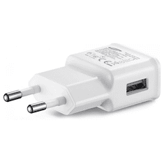 SAMSUNG gyári USB hálózati töltő adapter - 5V/1,55A - EP-TA50EWE - fehér (ECO csomagolás) (SA098635)