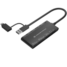 Conceptronic StreamVault BIAN03B kártyaolvasó USB 3.2 Gen 1 (3.1 Gen 1) Type-A Fekete (BIAN03B)