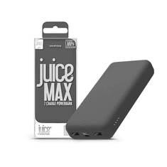 Juice Univerzális hordozható, asztali akkumulátor töltő - ECO MAX Power Bank - 2xUSB + Type-C - 20.000 mAh - szürke (JU194945)