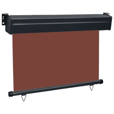 Vidaxl barna oldalsó terasznapellenző 105 x 250 cm (48417)