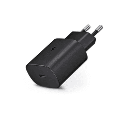 SAMSUNG gyári USB hálózati töltő adapter Type-C bemenettel - 25W - EP-TA800EBE PD.3.0 Super Fast Charging - fekete (ECO csomagolás) (SA800695)